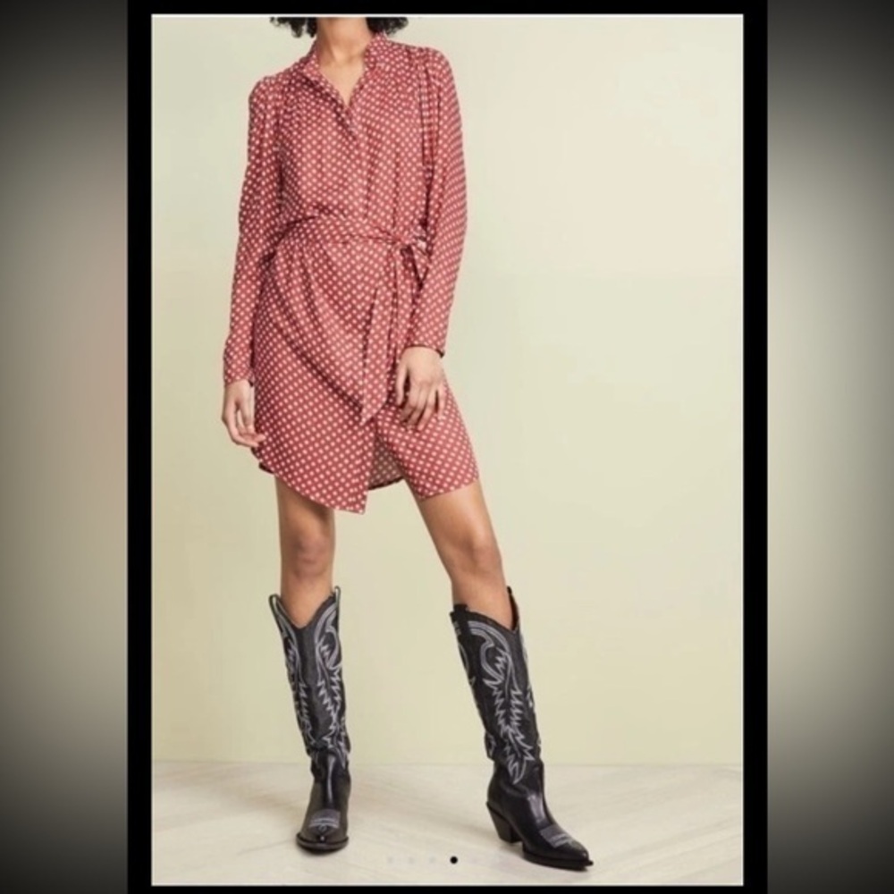 NWT Joie Myune Belted Shirt Dress Size S